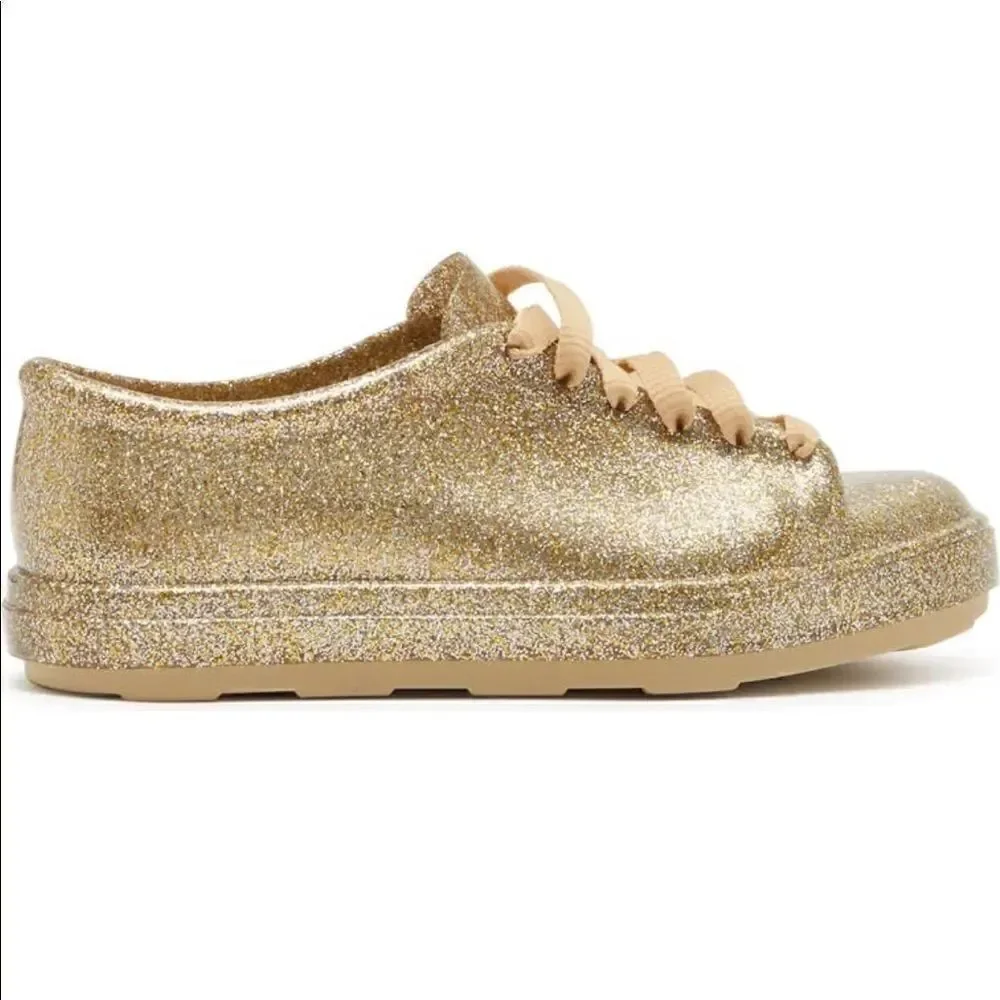 Mini Melissa Girls Mel be Fashion cushioned insole super comfy Sneaker Sz 3 new